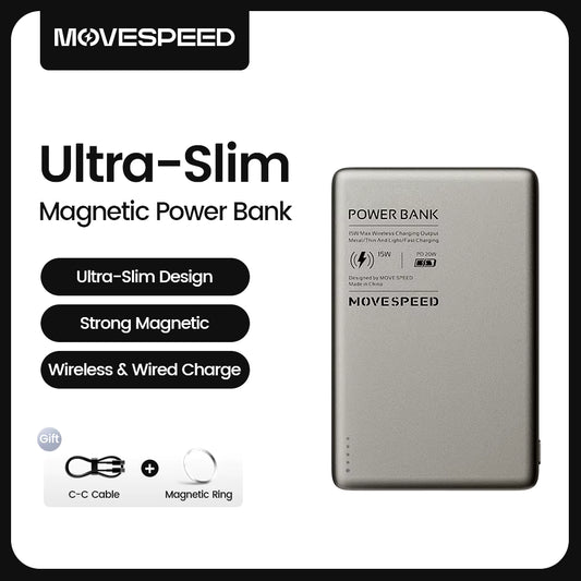 Magnetic Ultra-Slim Power Bank 10000Mah