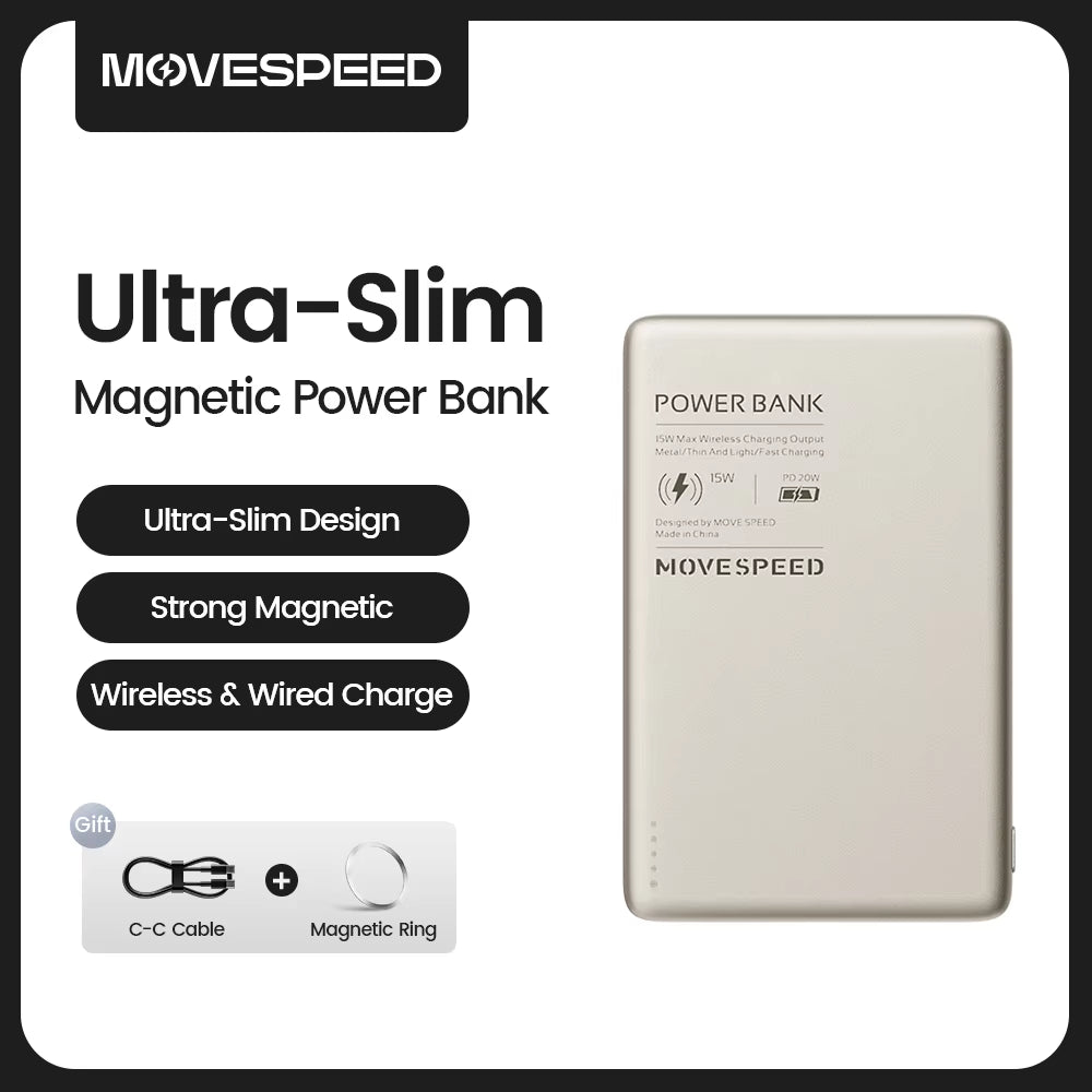 Magnetic Ultra-Slim Power Bank 10000Mah