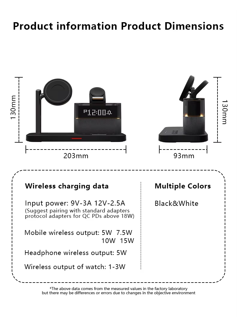 5 in 1 Wireless Charger Stand for Iphone