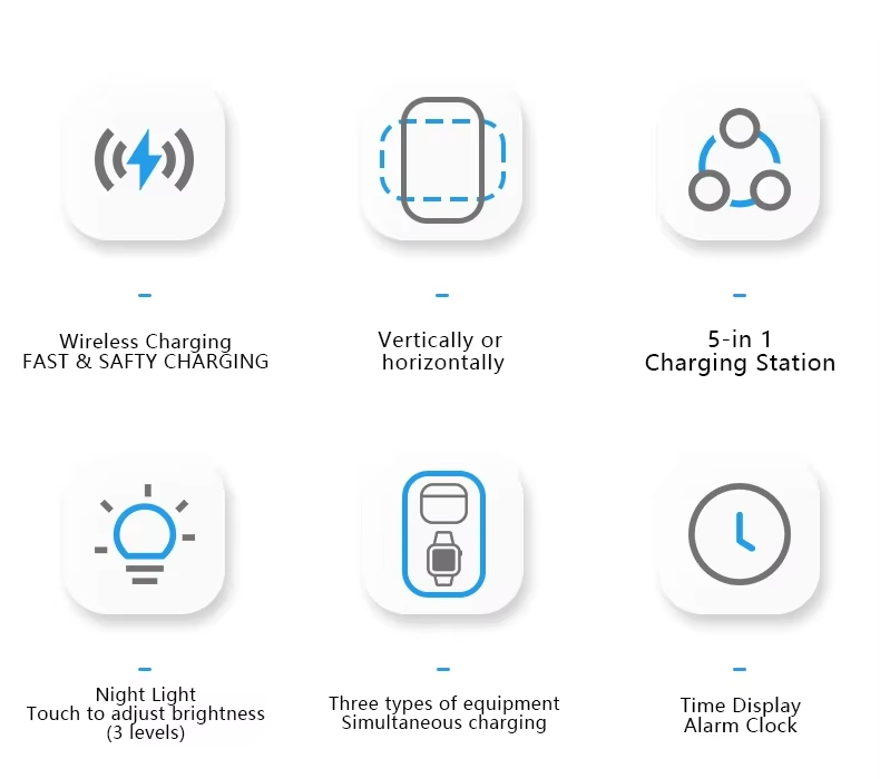 5 in 1 Wireless Charger Stand for Iphone