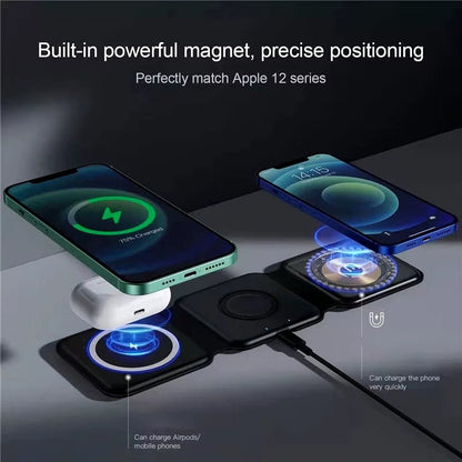 3 in 1 Magnetic Wireless Charger Pad - Zyver