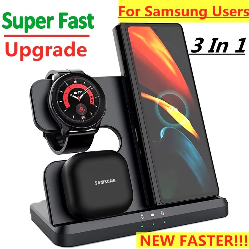 3 in 1 Wireless Charger Stand for Samsung - Zyver