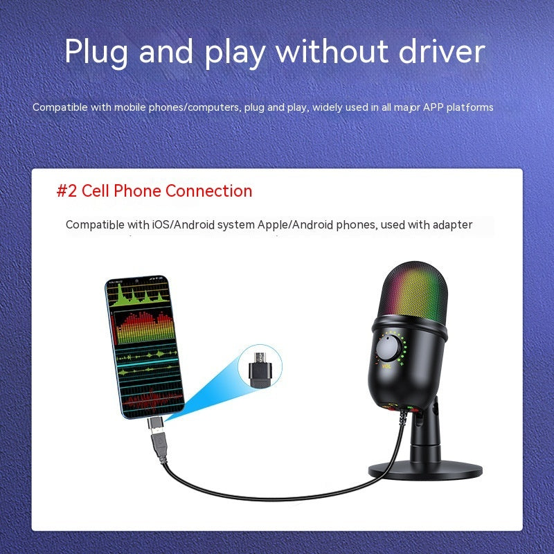 ميكروفون USB، ميكروفون RGB للبث المباشر