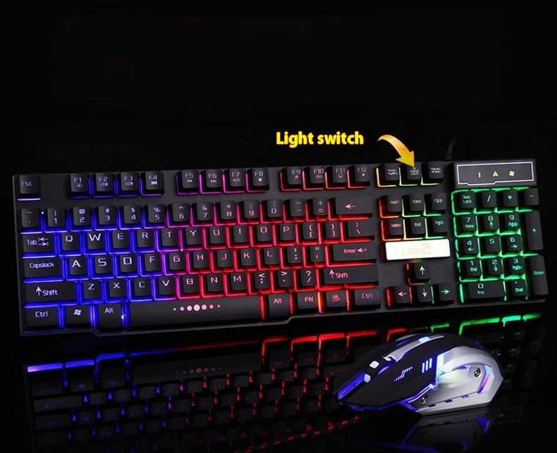 Gaming Keyboard Glowing Wired