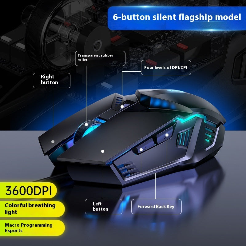 Gaming Mouse Luminous Wired