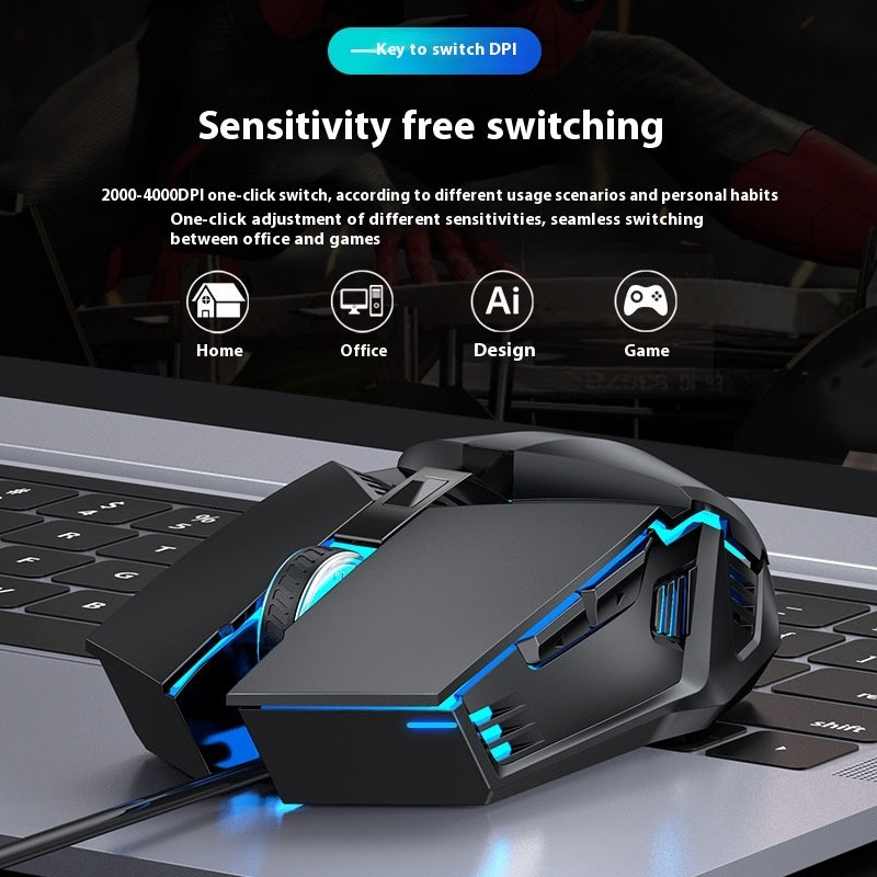 Gaming Mouse Luminous Wired